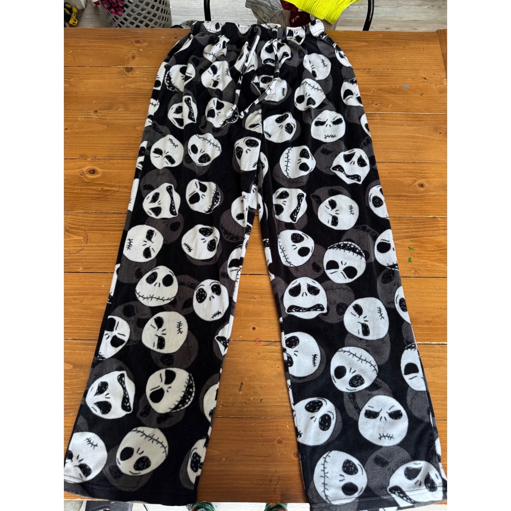 Disney Nightmare Before Christmas Jack Skellington Fleece‎ Pajama Pants Medium